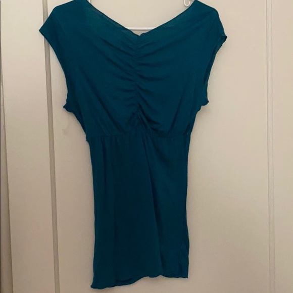 NWOT vintage free people blue v neck shirt size:M - Picture 8 of 10